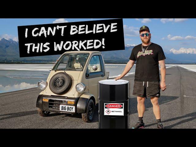 Testing a Temu Supercharger and Methanol On Worlds Smallest Truck