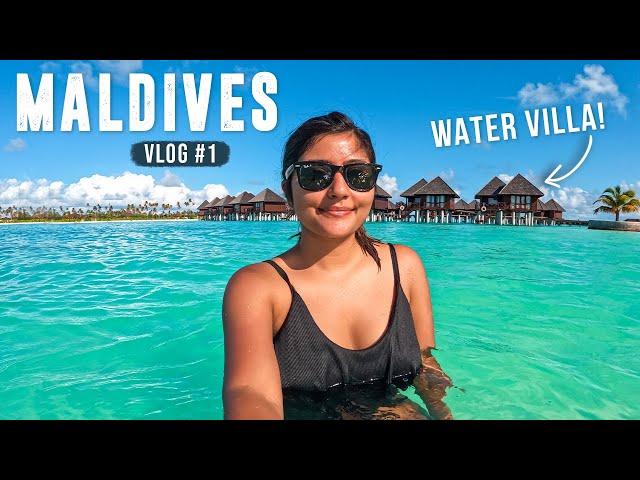 MALDIVES TRAVEL VLOG: Snorkeling, Dolphin Cruise, Water Villa Tour & More! ️️ | Ep 1