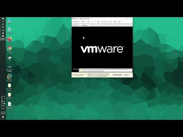 Manjaro / Arch - installing Latest Manjaro-xfce-21.1.6 On Vmware Workstation 16