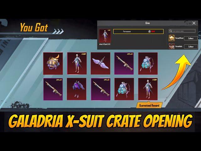 10UC MAIN X-SUIT MILEGA KYA ?? GALADRIA X-SUIT CRATE OPENING & UPGRADE MG3 @ParasOfficialYT