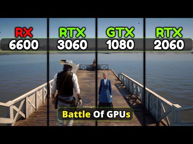 RTX 3060 vs RX 6600 vs GTX 1080 vs RTX 2060 | GPUs Battle