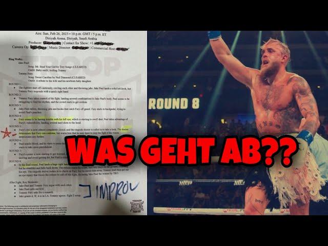 ALTER..Jake Paul im BABYKOSTÜM und K.O SIEG gegen FURY! Script GELEAKED?