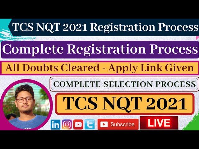 TCS NQT 2021 Step by Step Registration Process | How to Apply | TCS Recruitment 2020 for Freshers