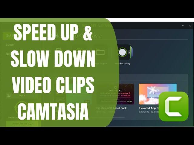 How to Speed Up and Slow Down Video Clips in Camtasia | Easy Step-by-Step Guide