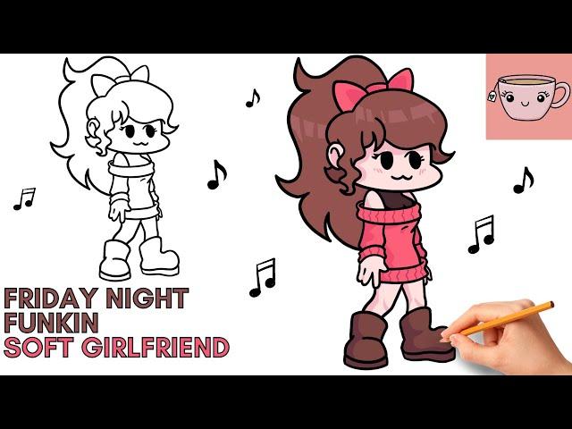 How To Draw Soft Girlfriend Grace - Friday Night Funkin Mod | FNF | Step By Step Drawing Tutorial