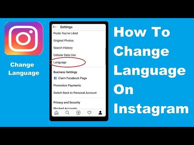 How to Change Language On Instagram