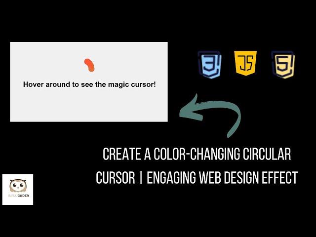 Create Color-Changing Circular Cursor using HTML, CSS & JS | Engaging Web Design Effect | No Talking