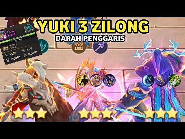 YUKI 3 ZILONG GUARDIAN ! DARAH KEK PENGGARIS COR ! META MAGIC CHESS MOBILE LEGEND