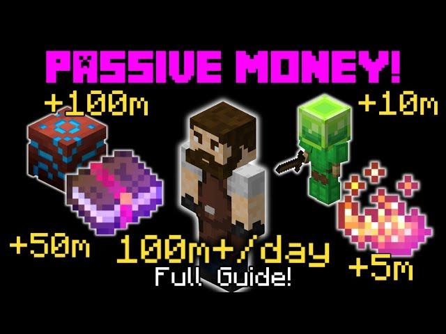 The Best PASSIVE Money Making Methods! (100m+/day) | Hypixel Skyblock