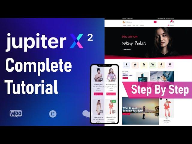 How to create a website with Jupiter x theme and WordPress | Jupiter theme WordPress tutorial