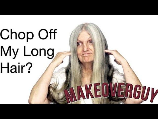 When is Long Hair Too Old? Stylish Hair Transformation with MAKEOVERGUY #longhairtransformation