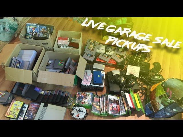 Live Garage Sale Pickups - My Best Day Ever? Amazing SNES Haul...