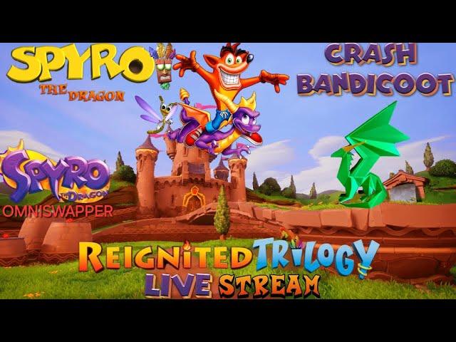 Spyro & Crash = REIGNITED N SANITY: Spyro Reignited Trilogy Livestream: Spyro 1: (Omniswapper)