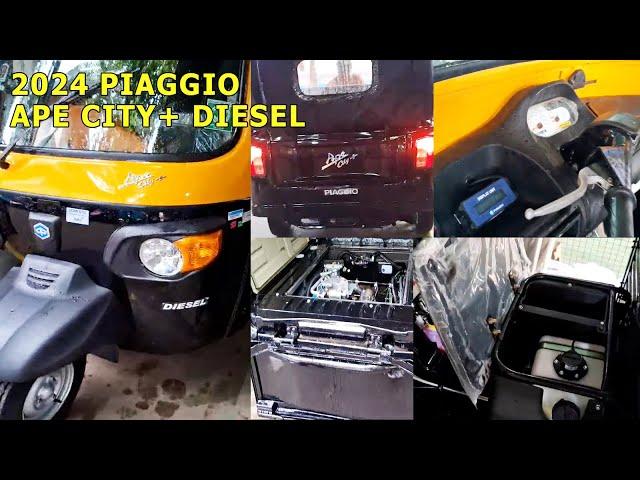 2024 Piaggio Ape City + (City Plus) Diesel Auto Rickshaw Review include engine, specs, features