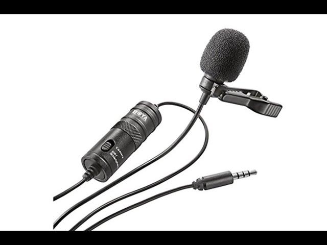 Boya BYM1 Omnidirectional Lavalier Condenser Mic with 20ft Audio Cable #boya #BYM1 #unboxing #review
