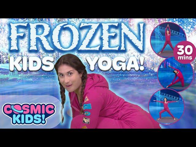 Frozen ️ | A Cosmic Kids Yoga Adventure! Frozen Videos for Kids