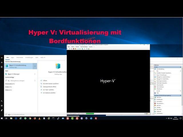 Aktivieren von Hyper-V, um virtuelle Computer unter Windows10 zu erstellen