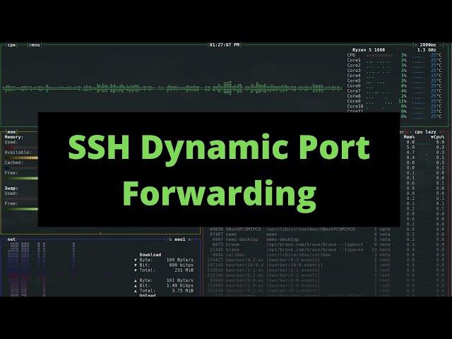 SSH Dynamic Port Forwarding