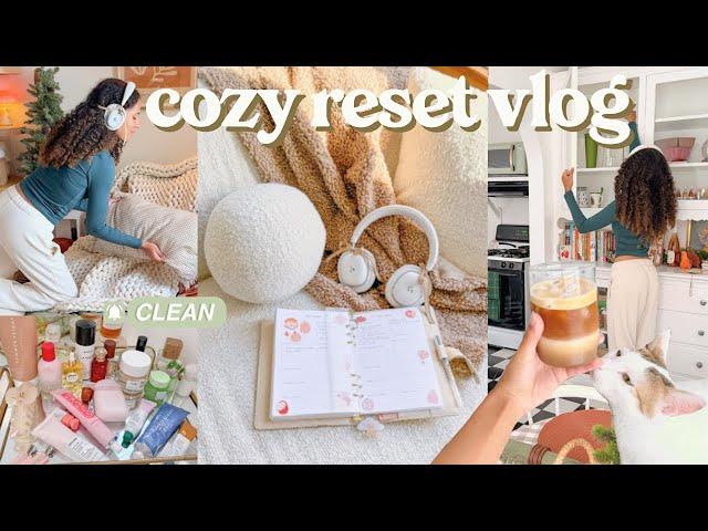 Cozy Reset Vlog🫧- cleaning, organizing, and resetting!