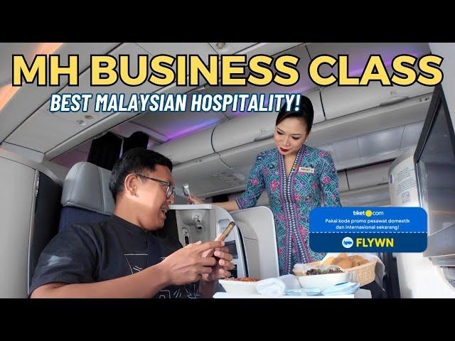 MALAYSIA AIRLINES BUSINESS CLASS A330-300 KUALA LUMPUR KE JAKARTA! AYAM KALASAN LAZAT INFLIGHT MEAL!