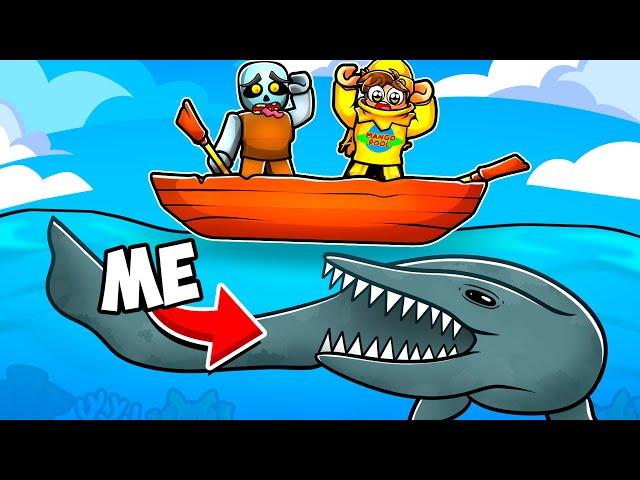 We Unlocked THE MOSASAUR In ROBLOX Shark Bite 2...