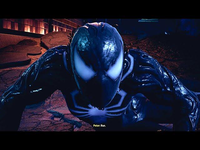 Spider-Man 2 Venom Symbiote Takes Over Spider-Man Scene 2023 (PS5) 4K 60FPS