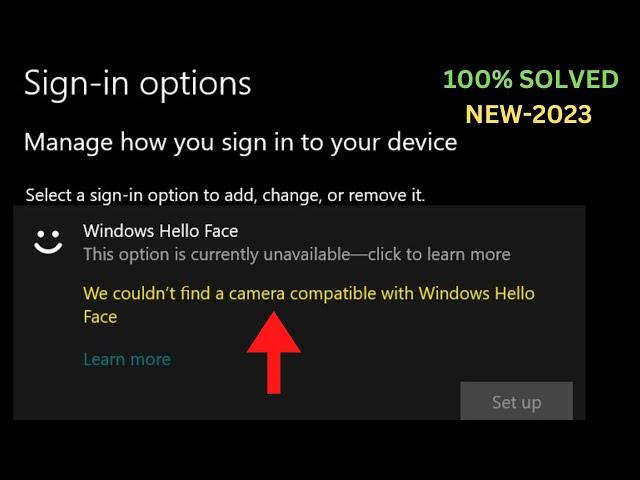 We couldn’t find a camera compatible with Windows Hello Face In Windows 10 /11 [6 Ways English]