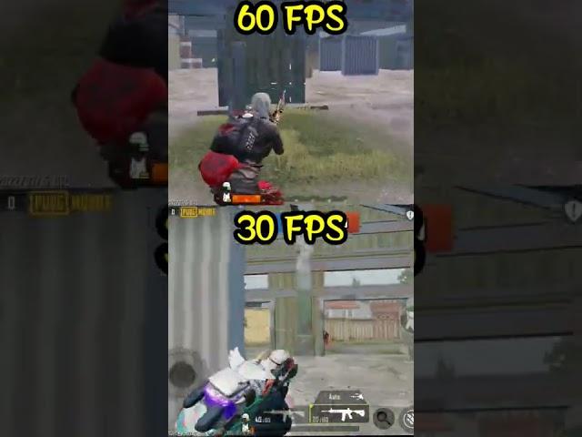 60 FPS vs 30 FPS || #shorts || ANIL GAMING ||  #Youtubeshorts || Pubgmobile