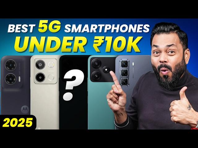 Top 5 Best 5G Smartphones Under ₹10000 Budget  February 2025