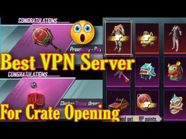 Best VPN Server for Crate Opening in PUBG Mobile| PUBG Mobile New Premium Crates Opening|Ghille Lion