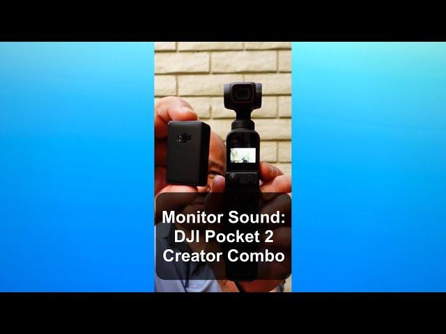 Tutorial: How to Monitor audio with DJI Pocket 2 Wireless Microphone #shorts