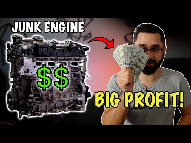 I Turned This JUNK BMW ENGINE Into PROFIT