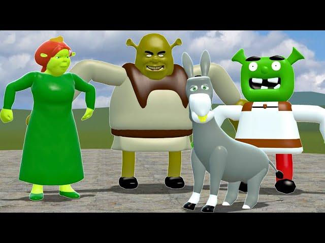 All New Shrek 3D Memes Nextbot Family In Garry's Mod