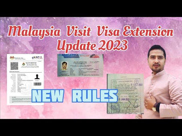 Malaysia Visit Visa renw Update 2023 #malaysiavisitvisa #malaysia  #jinahent