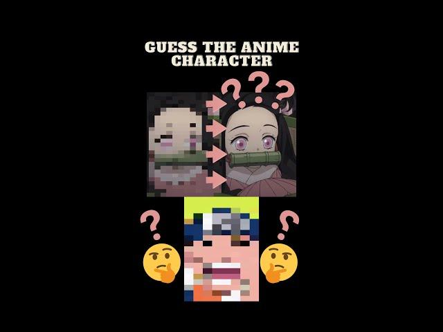 Guess the pixelated anime character Part 3 #shorts #anime #animecharacters