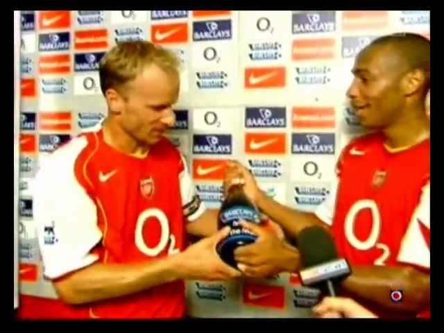 Thierry Henry and Bergkamp post game interview