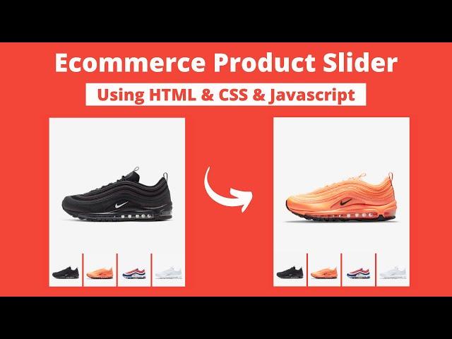 E-Commerce Product Slider Using HTML CSS & JavaScript || Product Slider Javascript