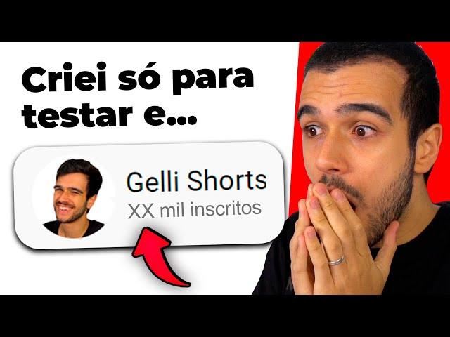 CRIEI UM CANAL DE SHORTS, E O RESULTADO VAI TE IMPRESSIONAR...