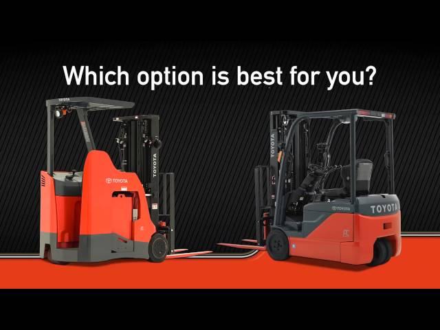 Toyota Material Handling | Stand Up Rider Forklift vs. 3-Wheel Electric Forklift