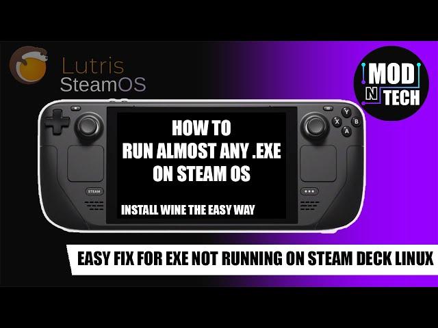 How To Run EXE Files On Steam Deck THE BEST WAY - Not Working Through Steam FIX