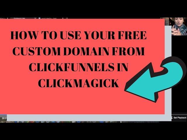 How to use your ClickFunnels Custom Domain in ClickMagick as a custom tracking link