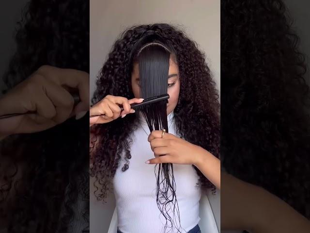 PENTEADO muito FÁCIL para CABELO CACHEADO ‍ [SE INSCREVA-SE ]