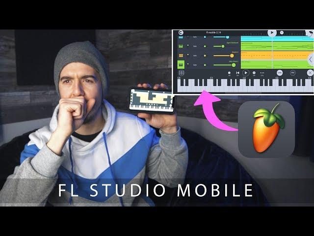 FL STUDIO MOBILE IS LIT!! (making a beat fl studio)