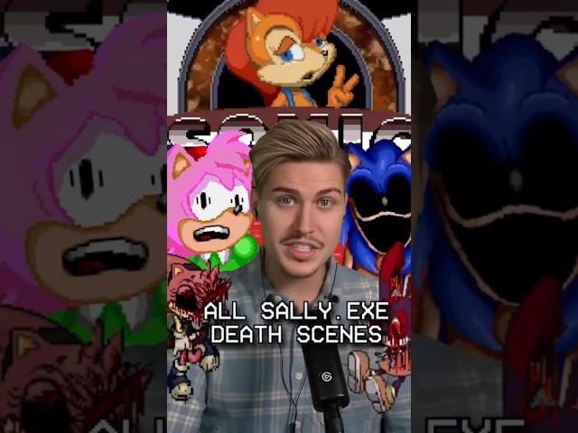 ALL SALLY.EXE DEATH SCENES IN SONIC.EXE ONE MORE ROUND #shorts #sonicexe #exe #sallyexe #luigikid