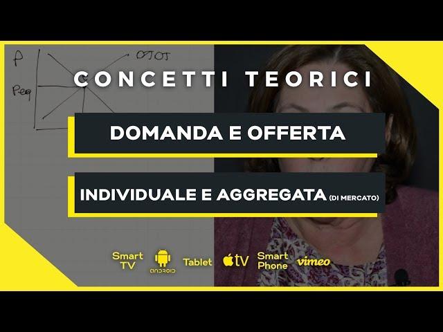 Domanda e Offerta individuale e di mercato | Microeconomia (Economia Politica) | Teoria