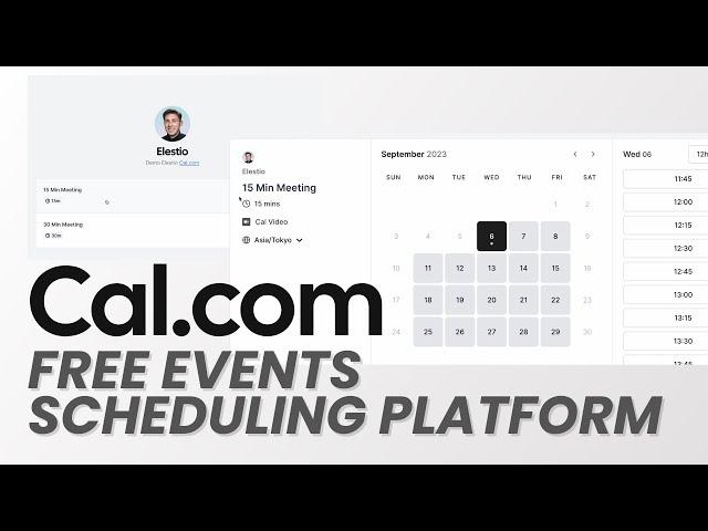 Cal.com Free Open Source Calendly Alternative