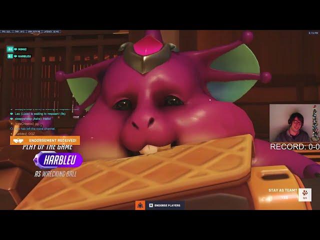 POTG! HARBLEU HAMMOND GAMEPLAY OVERWATCH 2 SEASON 13 TOP 500