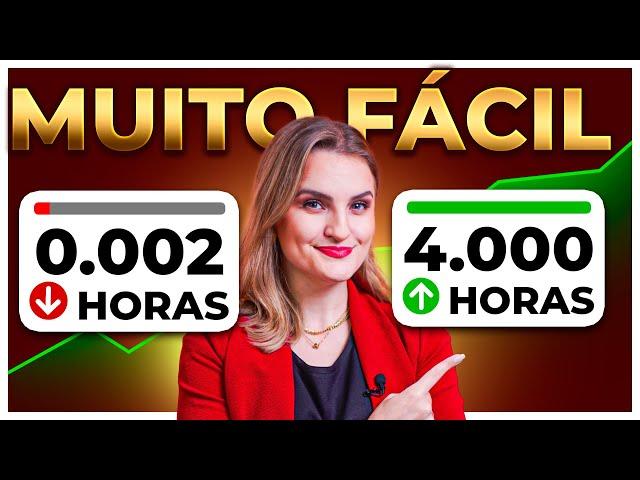 CANAIS PEQUENOS: Como Conseguir 4 Mil Horas Mais Rápido!