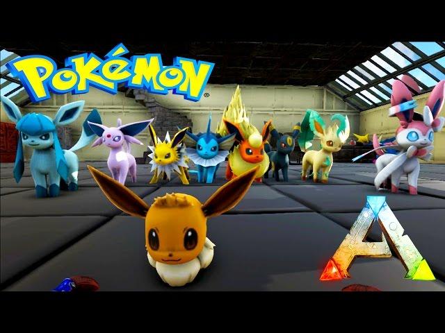 Ark Survival Evolved - EEVEELUTIONS FIRST LOOK!! - POKEMON EVOLVED UPDATE 1.29 (Ark Modded Gameplay)