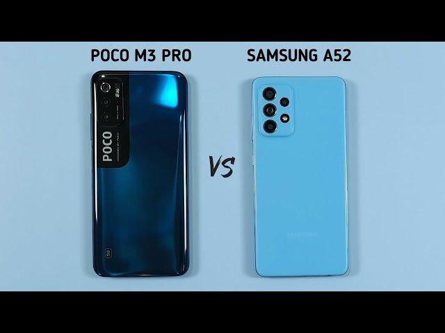 Poco M3 Pro 5G vs Samsung A52 Speed Test & Camera Comparison
